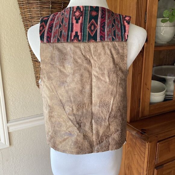 Flying Tomato Open Front Faux Shearling Boho Vest Size Women’s Small - Picture 6 of 14